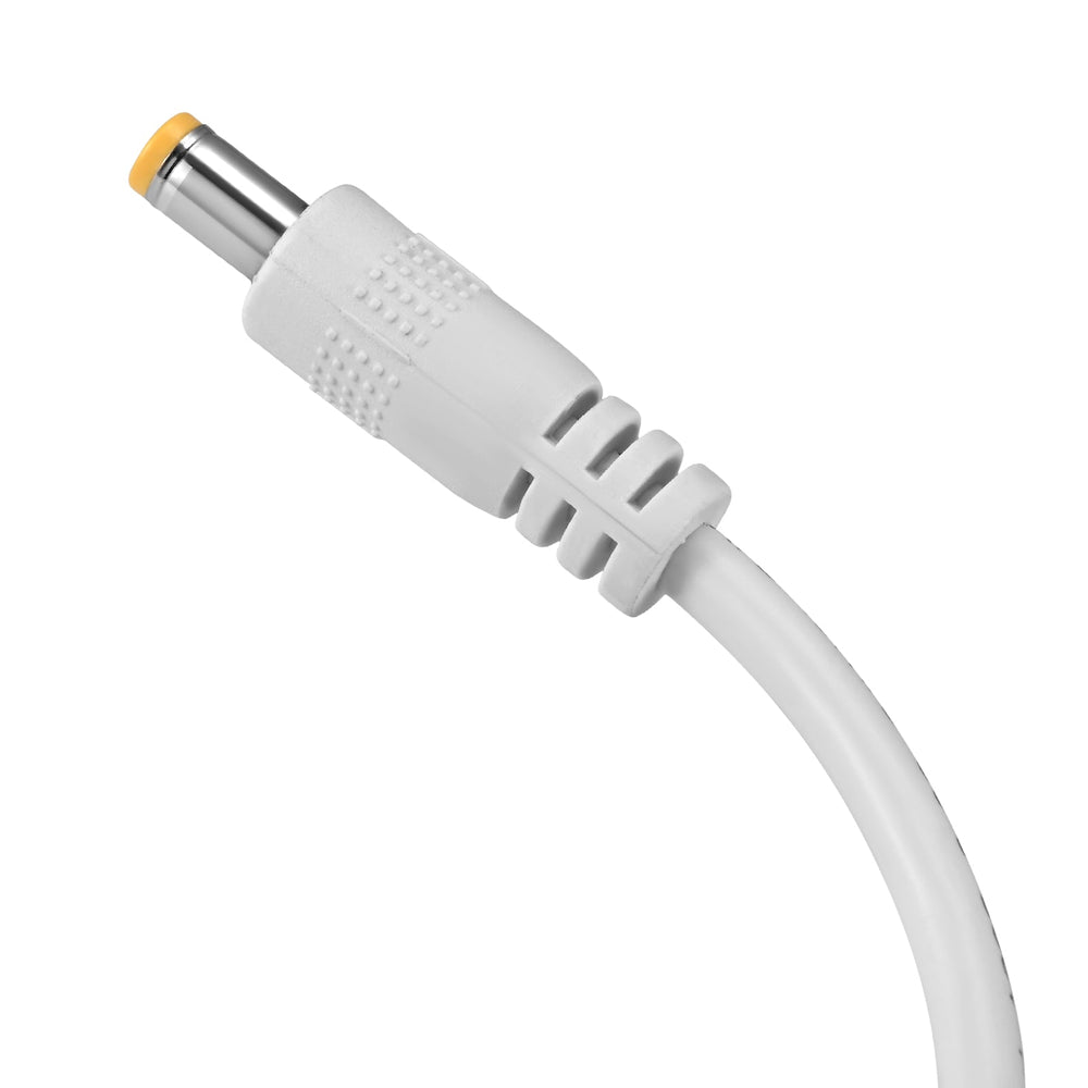 Adaptador de corriente y cable blancos para VP-1/VP-2: carga y funcionamiento fiables