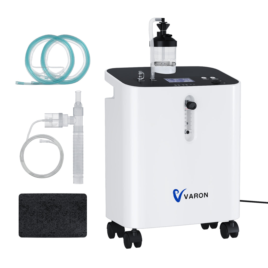 Concentrador de oxígeno doméstico VARON VH-3 PRO | Terapia confortable de  1-10 niveles (ajustable), con certificación CE