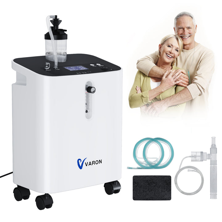 Concentrador de oxígeno doméstico VARON VH-3 PRO | Terapia confortable de  1-10 niveles (ajustable), con certificación CE
