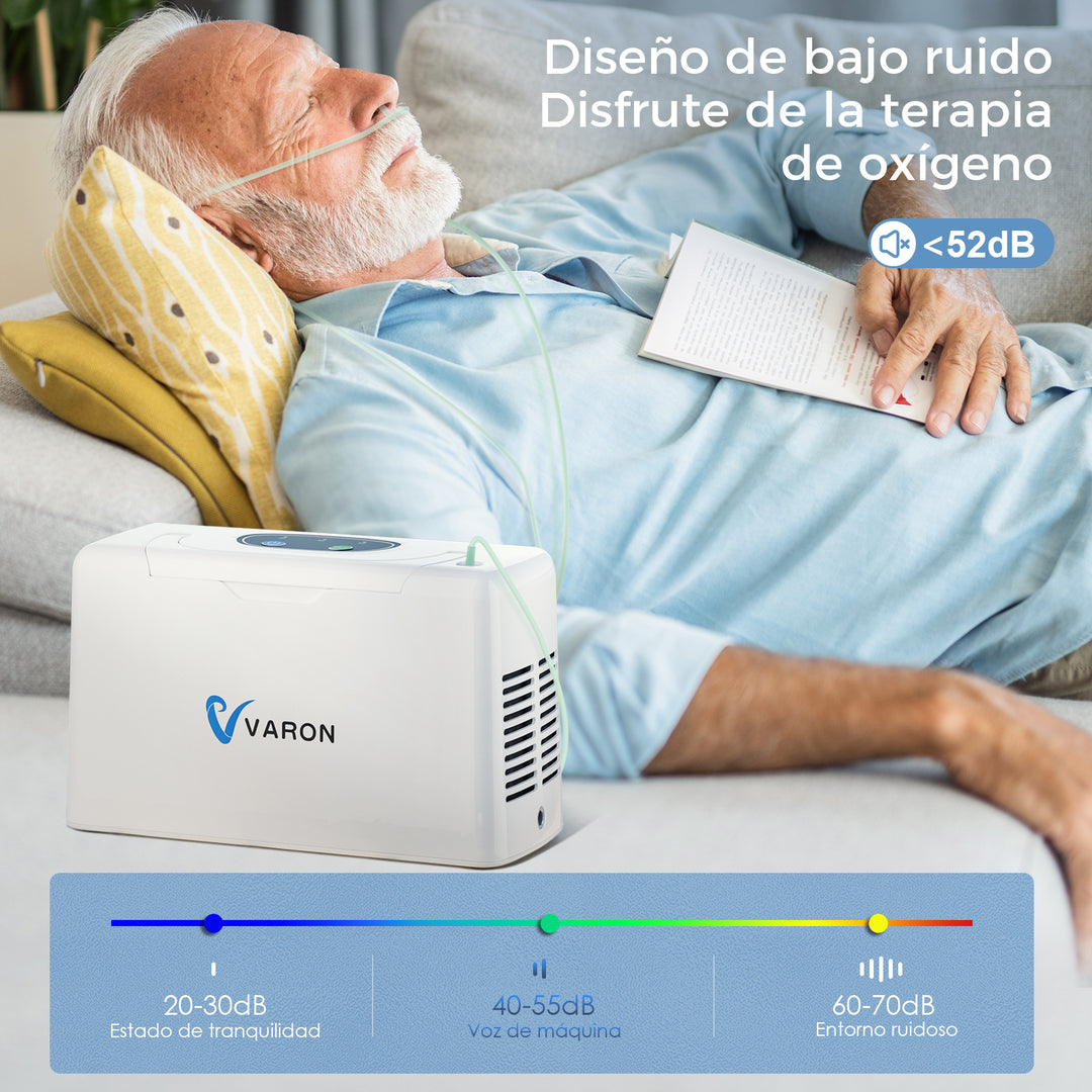 Concentrador de oxígeno VARON VL-2 Light Series, silencioso y confiable