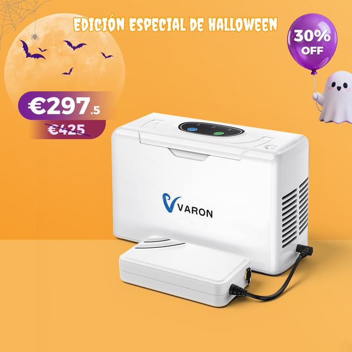 Concentrador de oxígeno portátil continuo VARON VL-2 Light de 3 l/min, con certificación CE