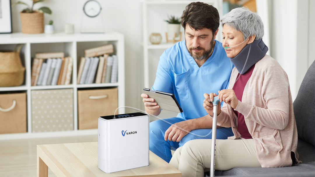 Concentrador de Oxígeno VP-6: Portabilidad, Autonomía y Alivio para Pacientes con Neumonía