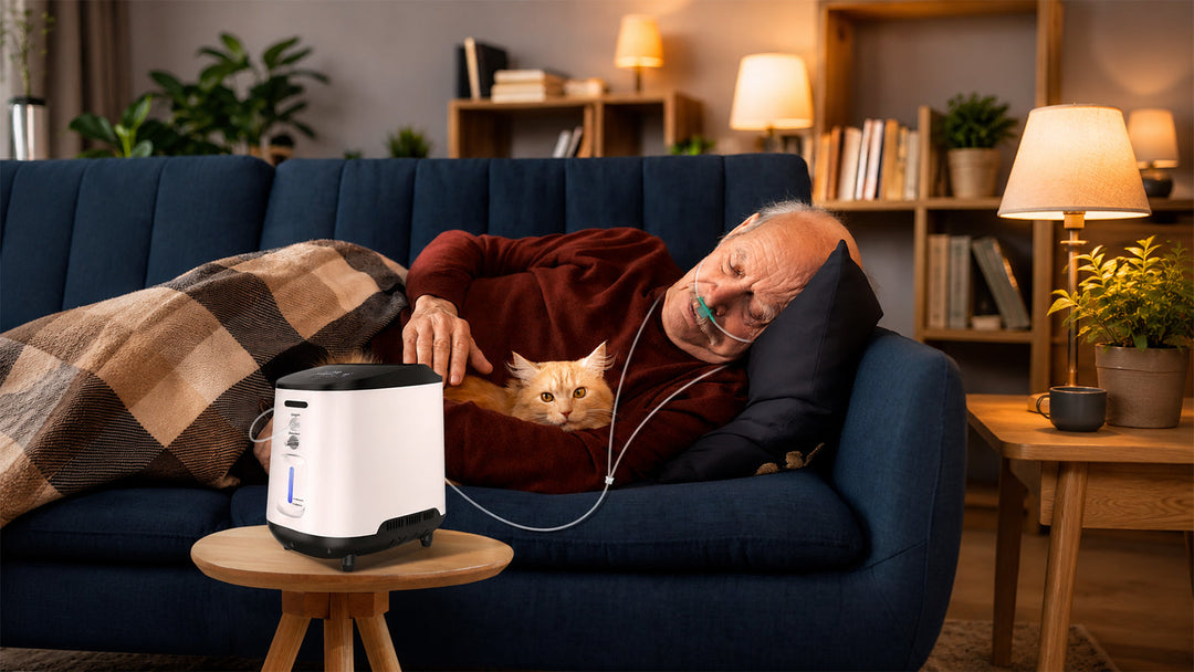 Mejorar sueño primavera con concentrador de oxígeno en casa y oxigenoterapia nocturna