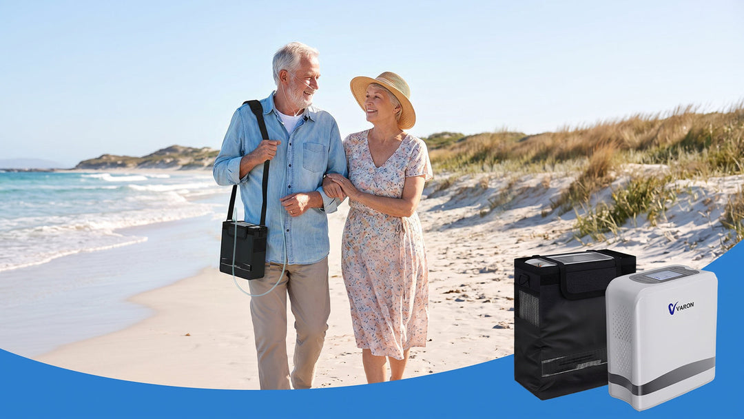 Viajar con oxígeno en verano con un concentrador de oxígeno portátil
