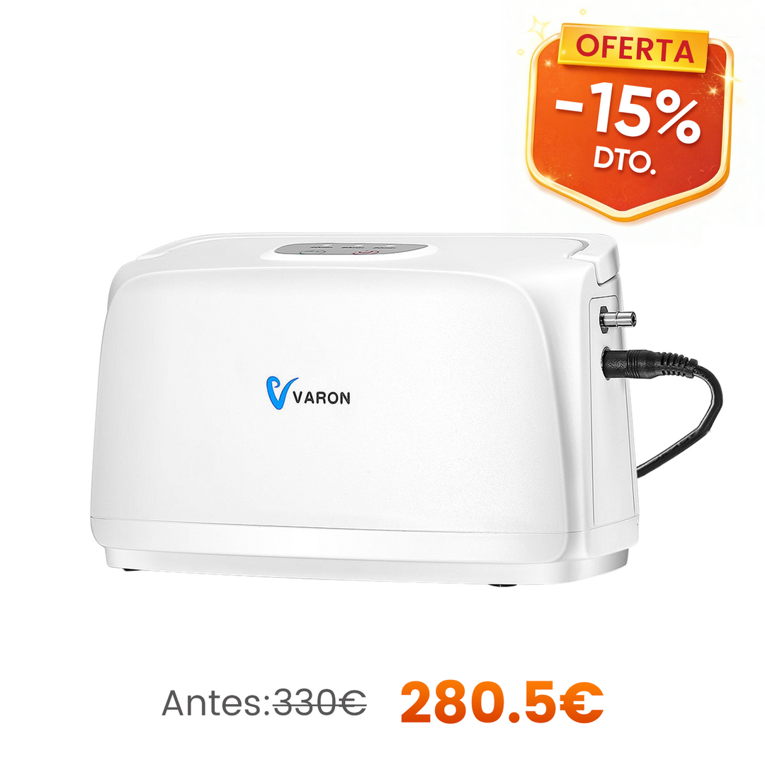 Concentrador de oxígeno pulsátil VARON VL-1 | Ideal para movilidad, con certificación CE