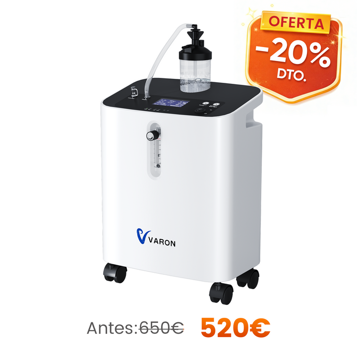 Preventa | Concentrador de oxigeno doméstico VARON VH-3 PRO | Terapia confortable de  1-10 niveles (ajustable), con certificación CE