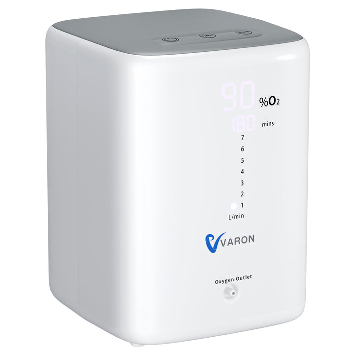 Concentrador de oxígeno doméstico VARON VH-3 | Terapia confortable de  1-7 niveles (ajustable), con certificación CE