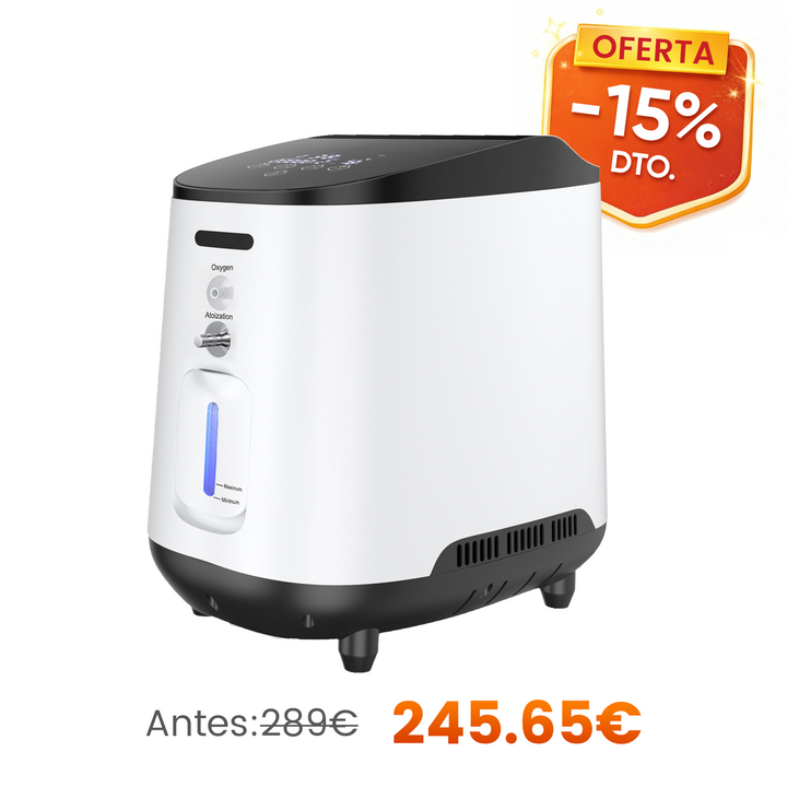 Concentrador de oxigeno doméstico VARON VH-2 |  1-7 niveles (ajustable), funcionamiento 24 h, homologación CE