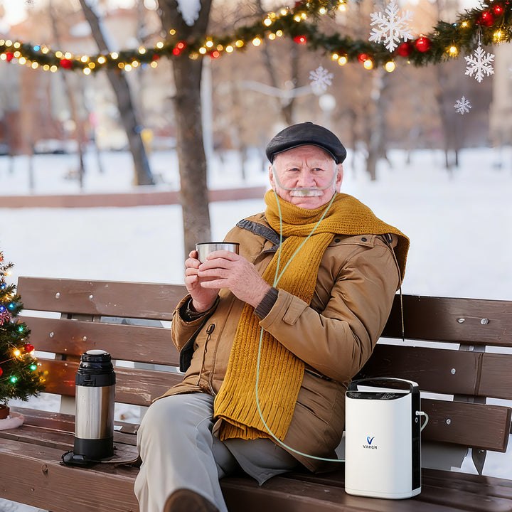 Concentrador de oxigeno portátil VARON VP-1 Pulse | Funcionamiento 24 horas, homologación CE