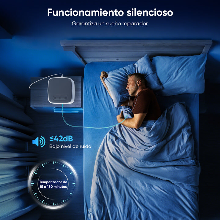 Concentrador de oxígeno doméstico VARON VH-3 | Terapia confortable de  1-7 niveles (ajustable), con certificación CE