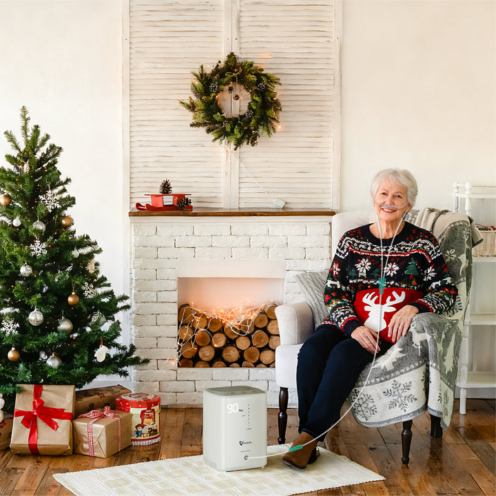 Concentrador de oxígeno doméstico VARON VH-3 | Terapia confortable de  1-7 niveles (ajustable), con certificación CE