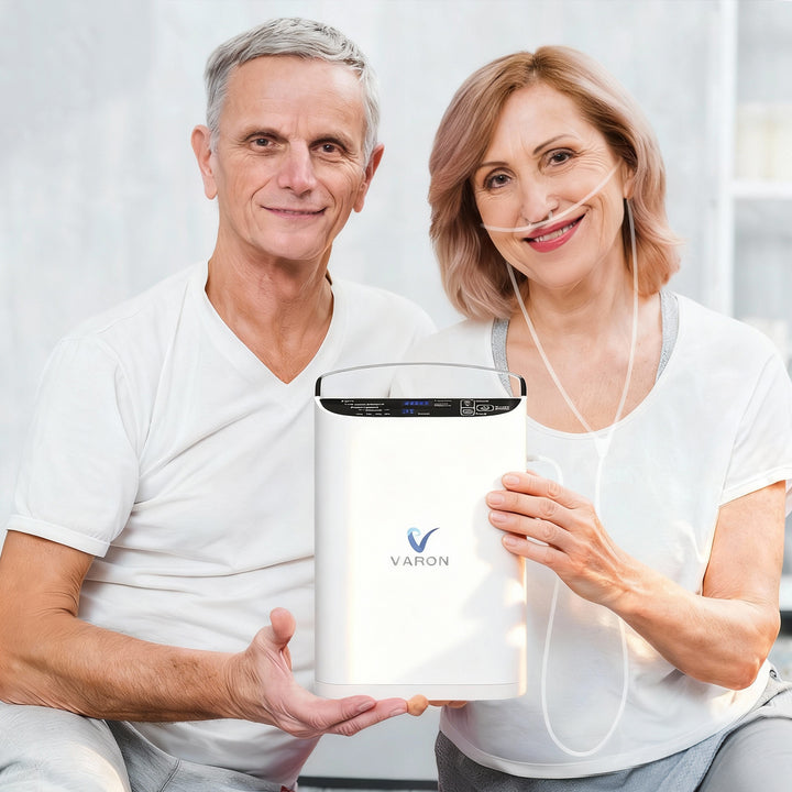 Concentrador de oxigeno portátil VARON VP-1 Pulse | Funcionamiento 24 horas, homologación CE