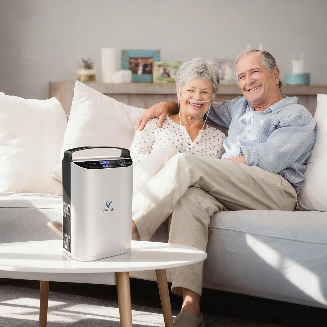 Concentrador de oxigeno portátil VARON VP-1 Pulse | Funcionamiento 24 horas, homologación CE