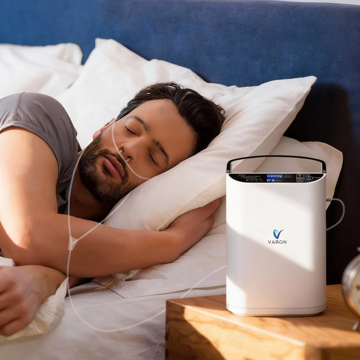Concentrador de oxigeno portátil VARON VP-1 Pulse | Funcionamiento 24 horas, homologación CE