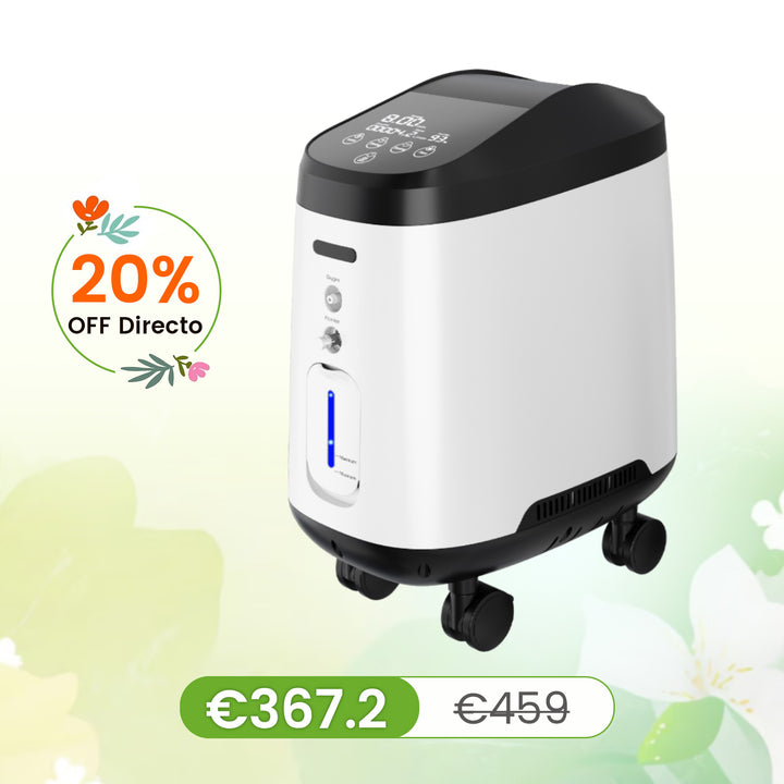 Concentrador de oxigeno doméstico VARON VH-2 PRO |  1-9 niveles (ajustable), funcionamiento 24 h, homologación CE