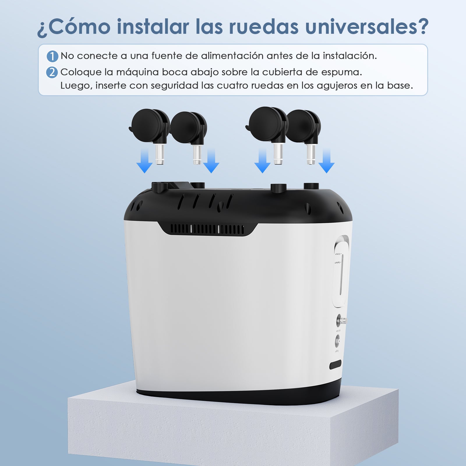 Concentrador de oxígeno doméstico VARON VH-2 PRO |  1-9 niveles (ajustable), funcionamiento 24 h, homologación CE