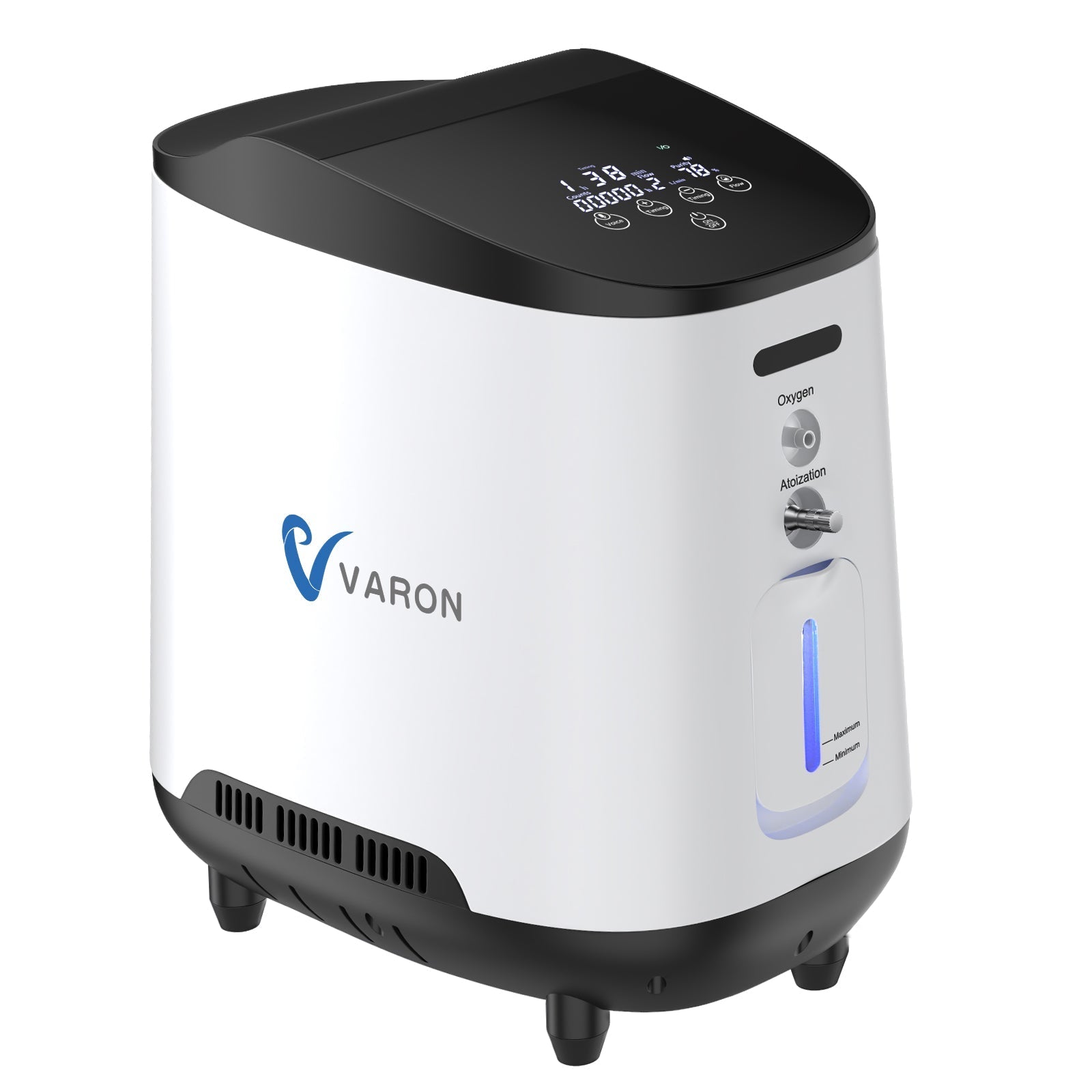 Concentrador de oxígeno continuo doméstico VARON VH-2, control inteligente y bajo nivel de ruido