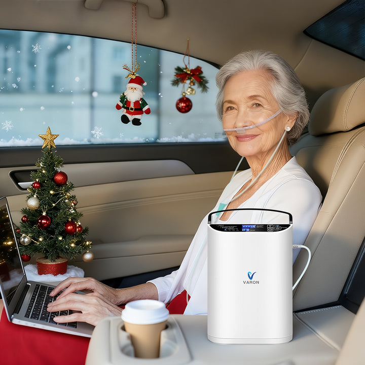 Concentrador de oxígeno portátil VARON VP-1 Pulse | Funcionamiento 24 horas, homologación CE