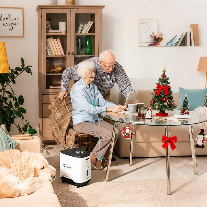 Concentrador de oxígeno doméstico VARON VH-2 |  1-7 niveles (ajustable), funcionamiento 24 h, homologación CE