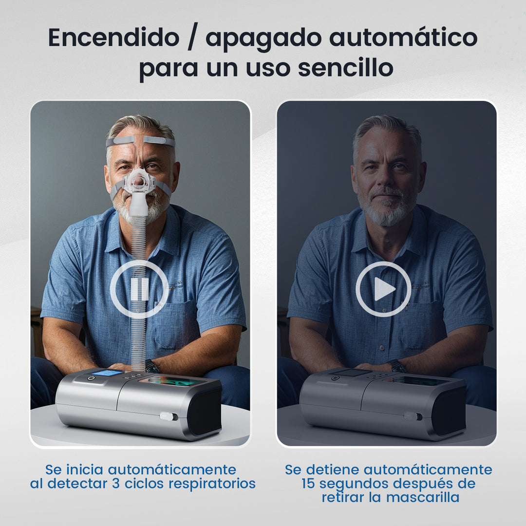 VARON DS-6 Auto CPAP | Tratamiento para Apnea del Sueño | Ajuste Automático de Presión, Fácil Uso | CE Médico