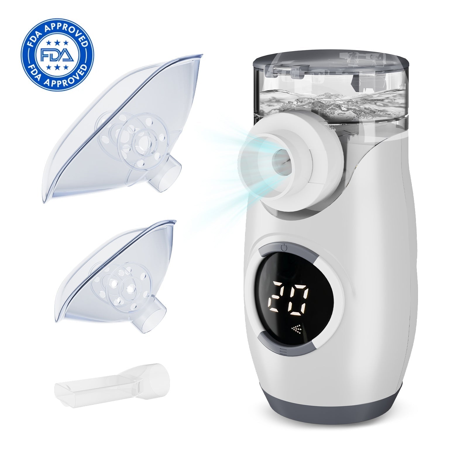 Nebulizador portátil VARON, para terapia de nebulización, aprobado por la FDA