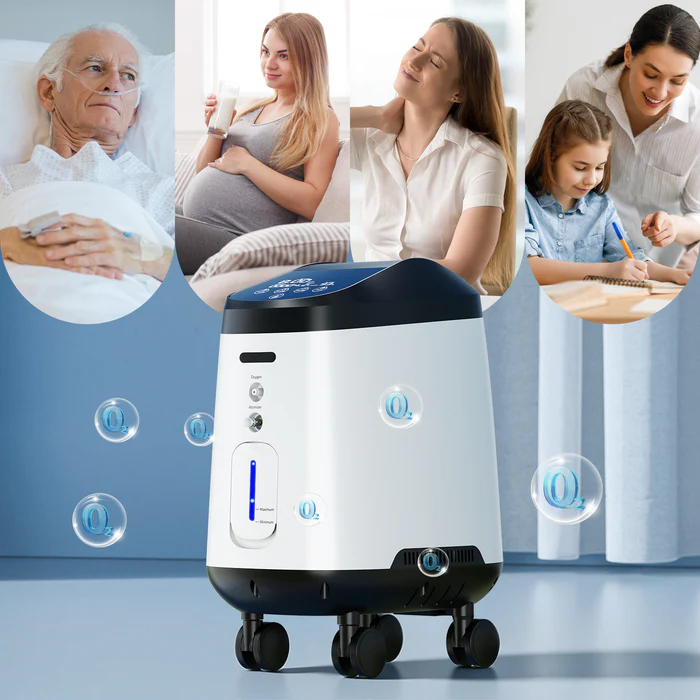Concentrador de oxigeno doméstico VARON VH-2 PRO |  1-9 niveles (ajustable), funcionamiento 24 h, homologación CE