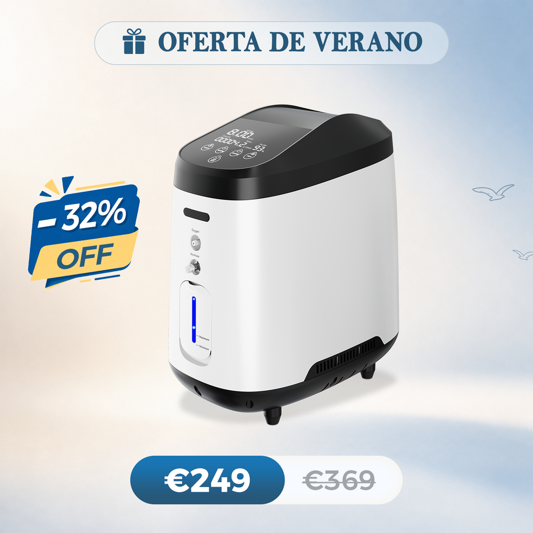 Concentrador de oxigeno doméstico VARON VH-2 |  1-7 niveles (ajustable), funcionamiento 24 h, homologación CE