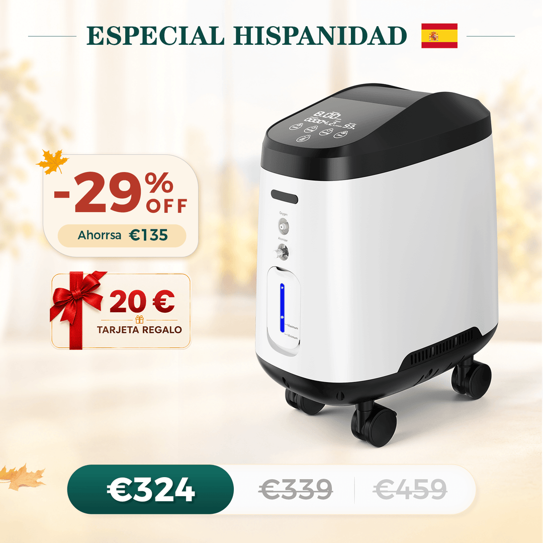 Concentrador de oxigeno doméstico VARON VH-2 PRO |  1-9 niveles (ajustable), funcionamiento 24 h, homologación CE