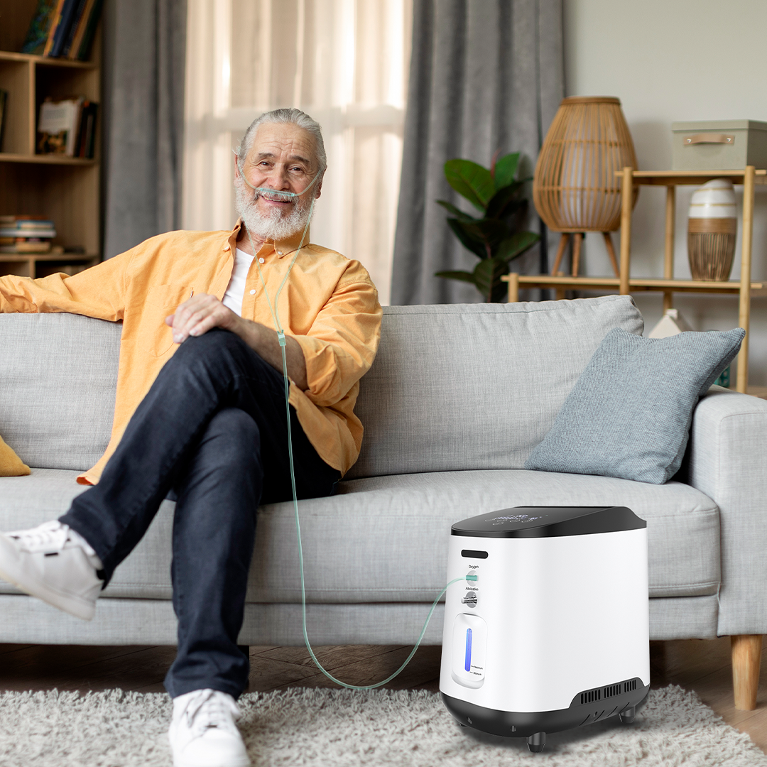 Concentrador de oxigeno doméstico VARON VH-2 |  1-7 niveles (ajustable), funcionamiento 24 h, homologación CE