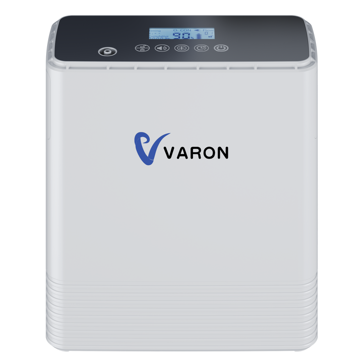 Concentrador de oxígeno portátil continuo VARON VP-6 | Caudal de  1-6 niveles (ajustable), homologado CE