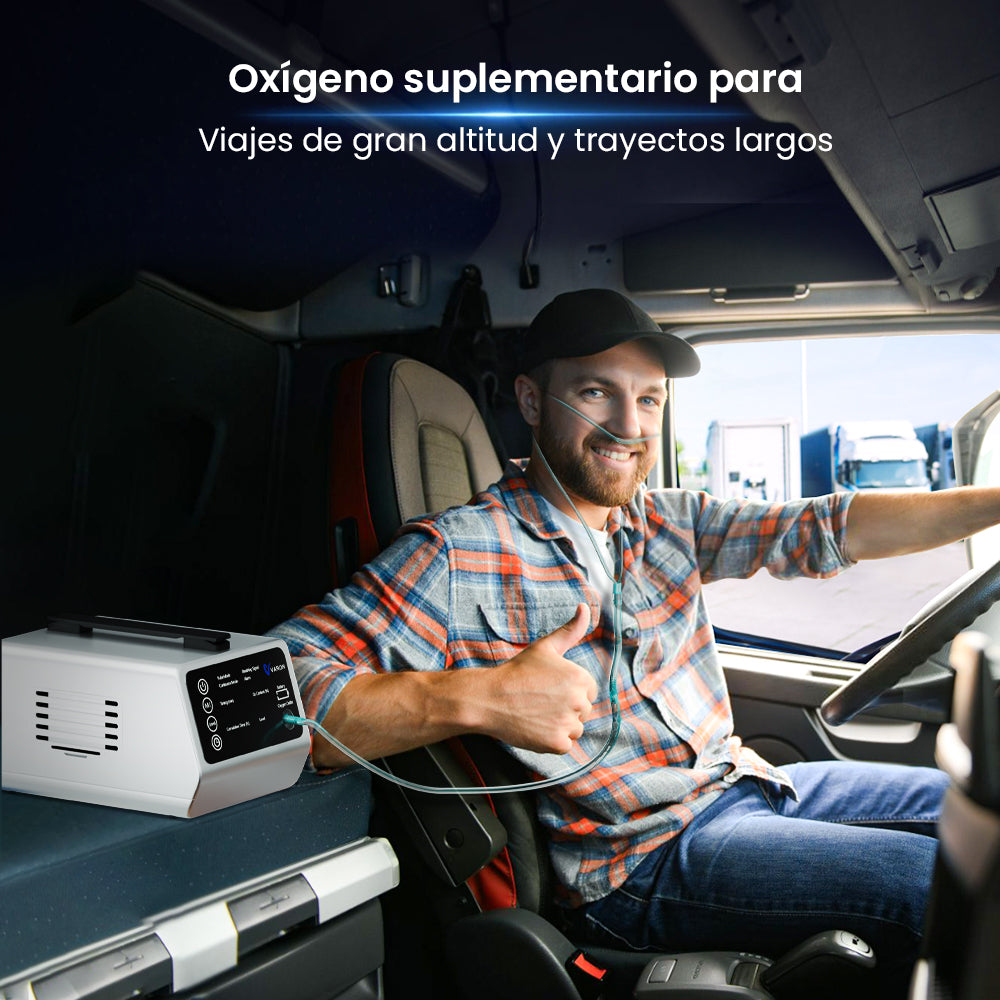 VARON VT-1 | Concentrador de oxígeno de viaje con doble modo (niveles 1-5)