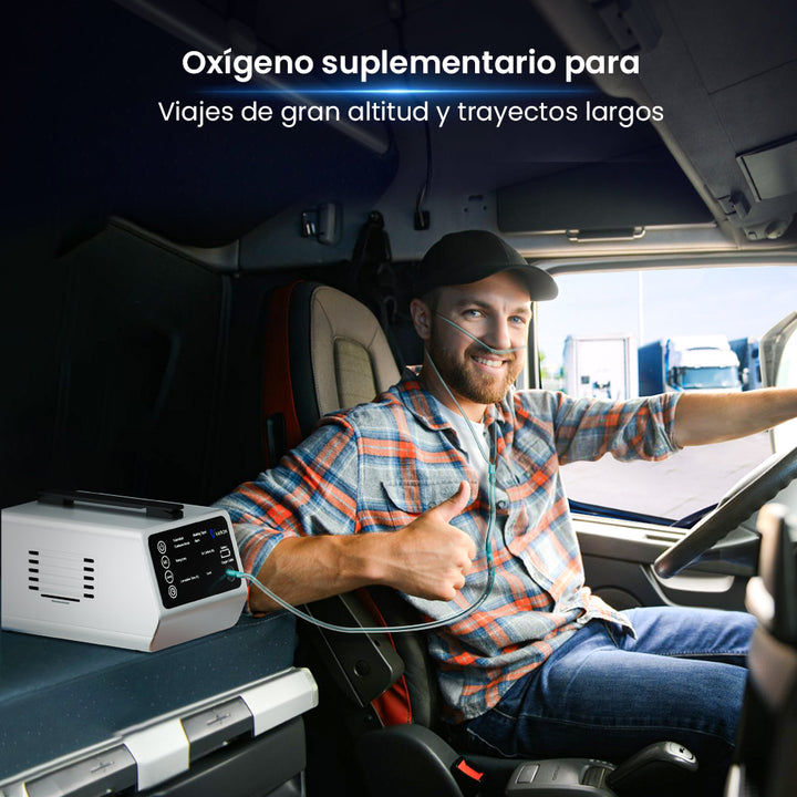 VARON VT-1 | Concentrador de oxígeno de viaje con doble modo (niveles 1-5)