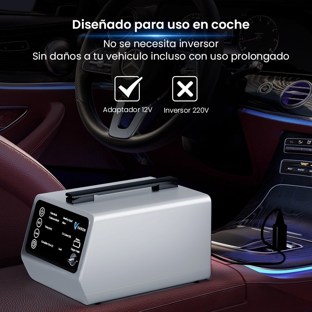 VARON VT-1 | Concentrador de oxígeno de viaje con doble modo (niveles 1-5)