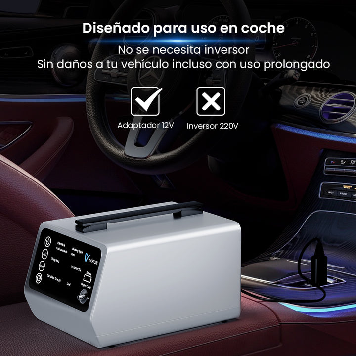 VARON VT-1 | Concentrador de oxígeno de viaje con doble modo (niveles 1-5)