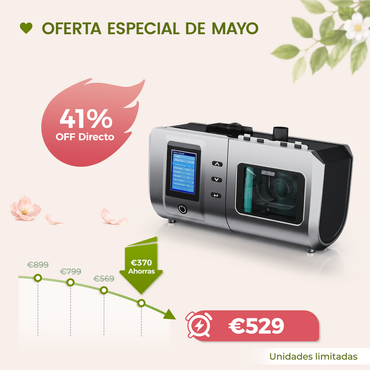 VARON DS-6 Auto CPAP | Tratamiento para Apnea del Sueño | Ajuste Automático de Presión, Fácil Uso | CE Médico