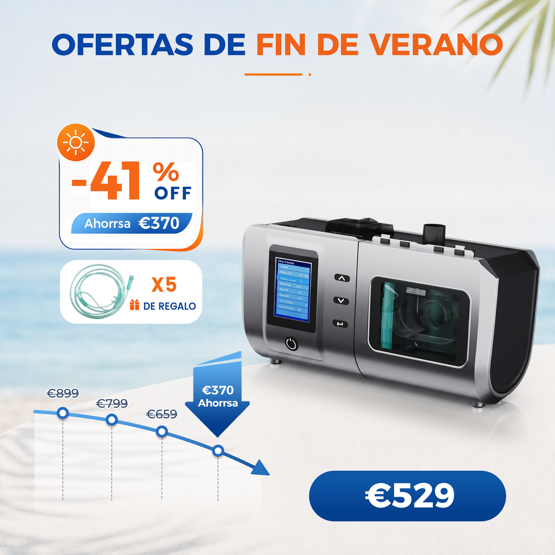 VARON DS-6 Auto CPAP | Tratamiento para Apnea del Sueño | Ajuste Automático de Presión, Fácil Uso | CE Médico