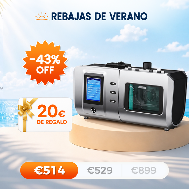 VARON DS-6 Auto CPAP | Tratamiento para Apnea del Sueño | Ajuste Automático de Presión, Fácil Uso | CE Médico