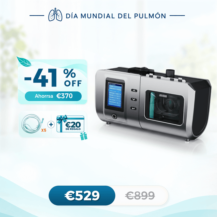 VARON DS-6 Auto CPAP | Tratamiento para Apnea del Sueño | Ajuste Automático de Presión, Fácil Uso | CE Médico