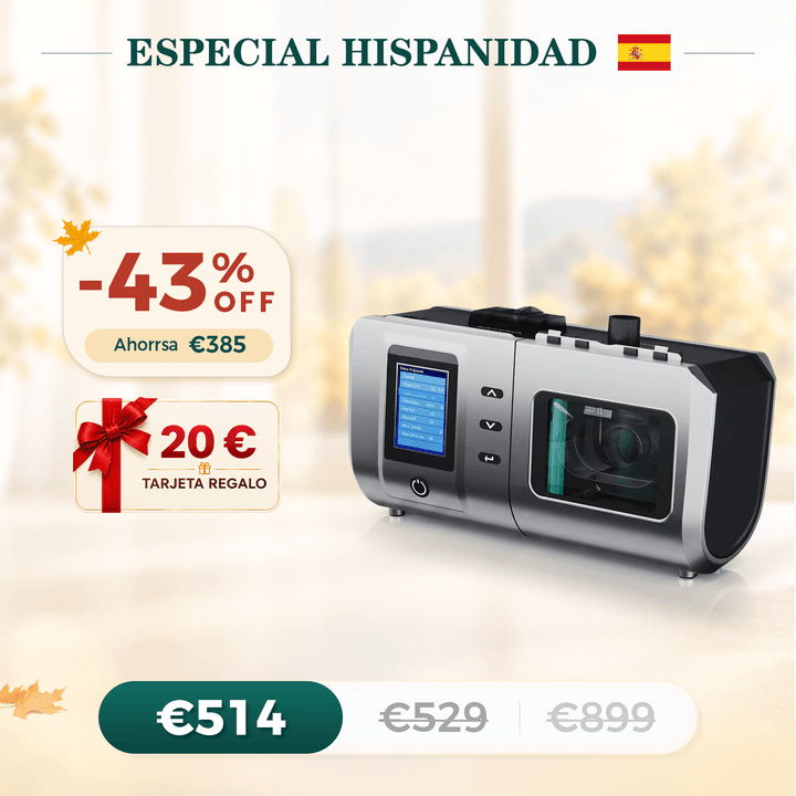 VARON DS-6 Auto CPAP | Tratamiento para Apnea del Sueño | Ajuste Automático de Presión, Fácil Uso | CE Médico