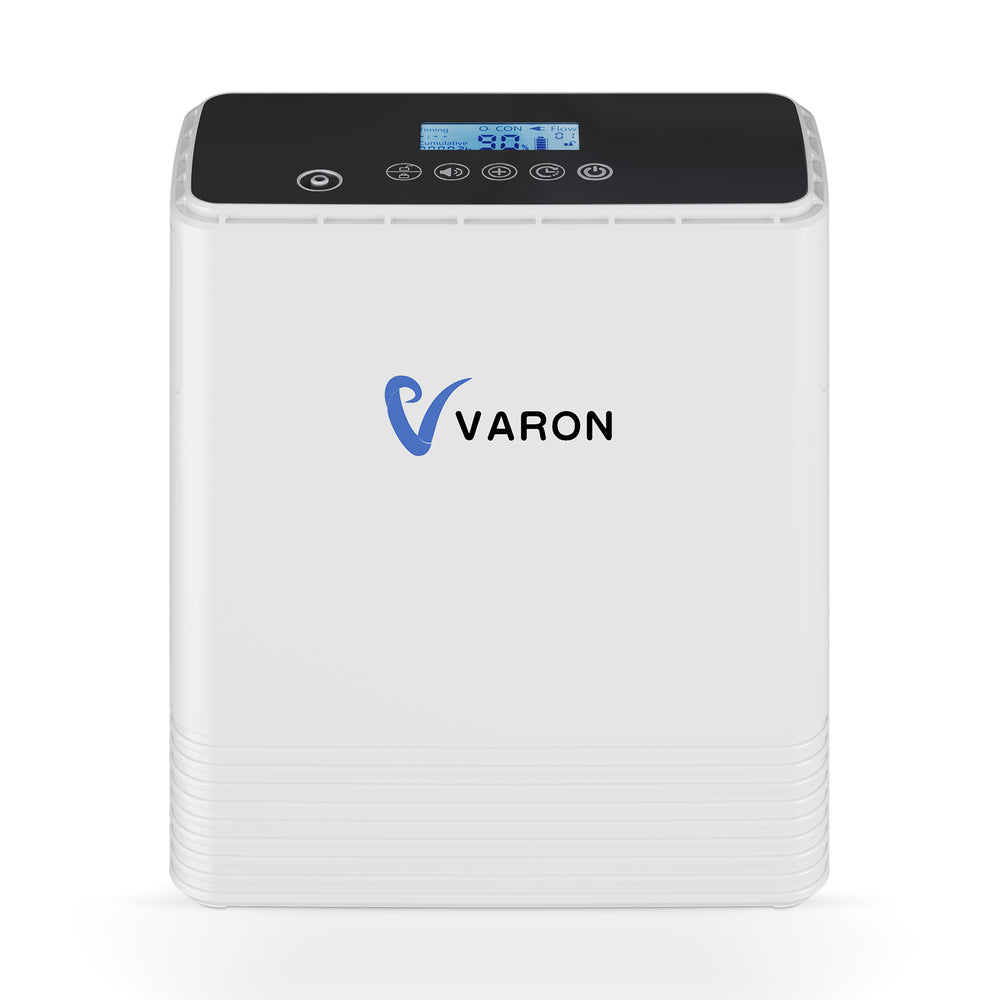 Concentrador de oxígeno continuo portátil VARON VP-6, alto flujo para uso en exteriores