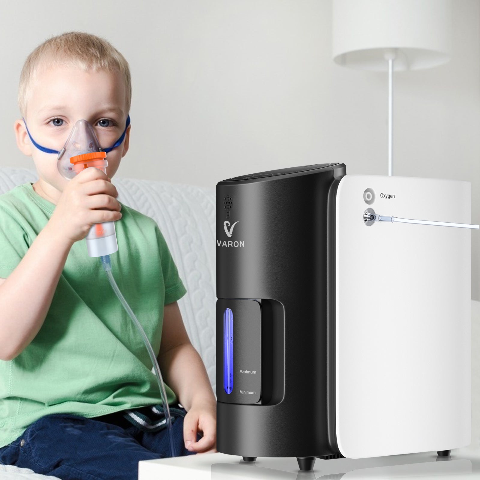Concentrador de oxígeno continuo doméstico VARON VH-1 para niños