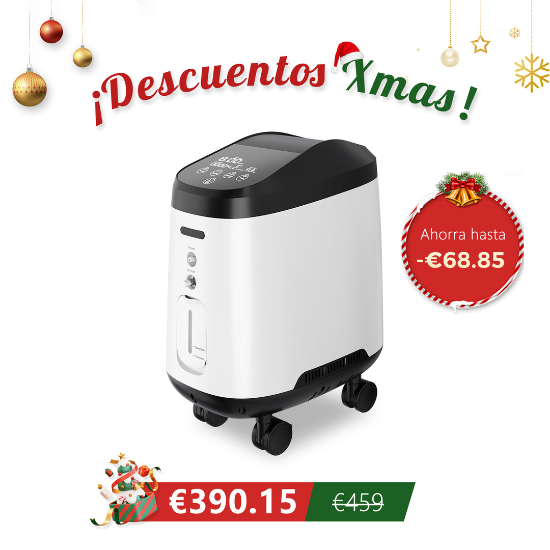 Concentrador de oxígeno doméstico VARON VH-2 PRO |  1-9 niveles (ajustable), funcionamiento 24 h, homologación CE