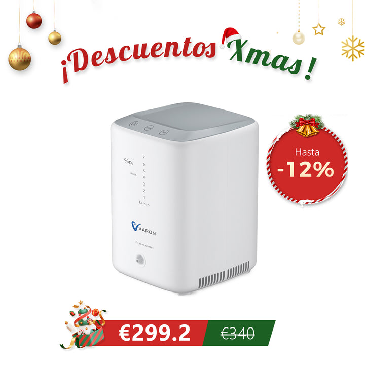 Concentrador de oxígeno doméstico VARON VH-3 | Terapia confortable de  1-7 niveles (ajustable), con certificación CE
