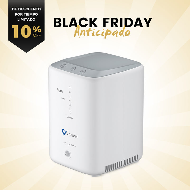 Concentrador de oxígeno doméstico VARON VH-3 | Terapia confortable de  1-7 niveles (ajustable), con certificación CE