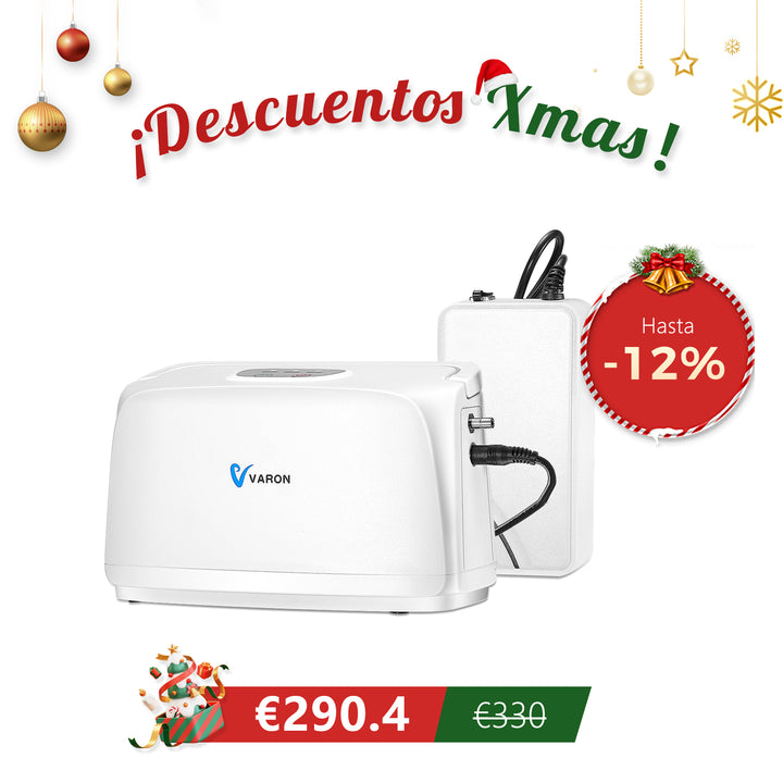 Concentrador de oxígeno pulsátil VARON VL-1 | Ideal para movilidad, con certificación CE