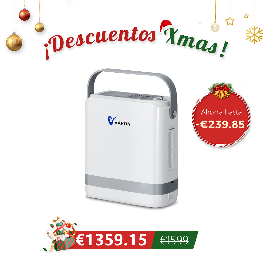 Preventa: New VARON VP-8G | Concentrador de Oxígeno Portátil de Flujo por Pulsos (niveles 1–8)